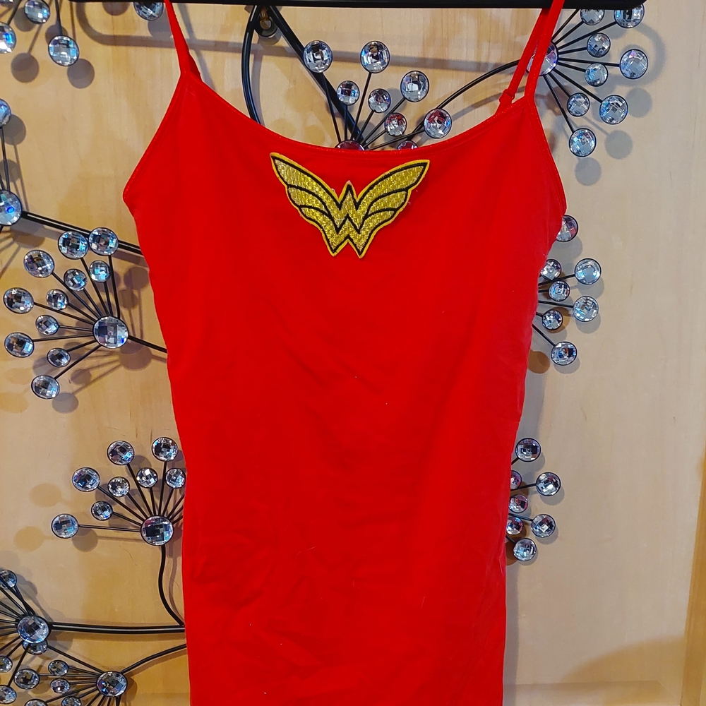 Wonder Woman Red Spaghetti Strap Tank Top